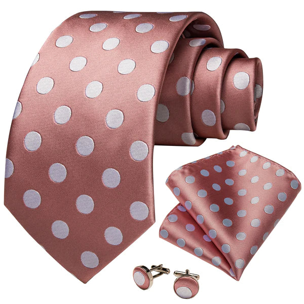 PINK WHITE POLKA DOT 7401